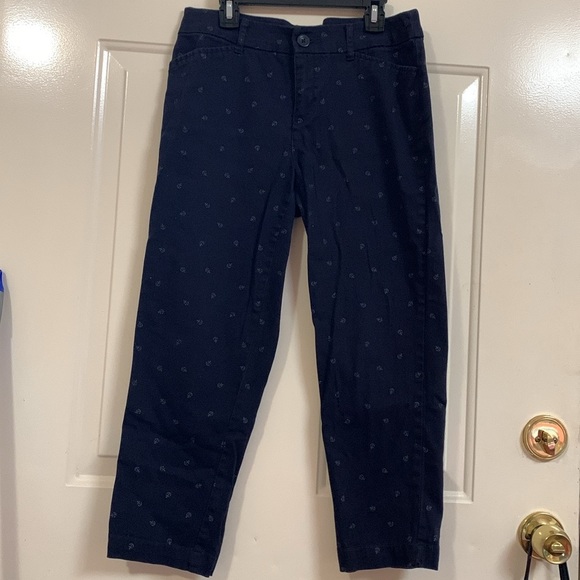 Women size 4 nautical capris stretch - Picture 6 of 9